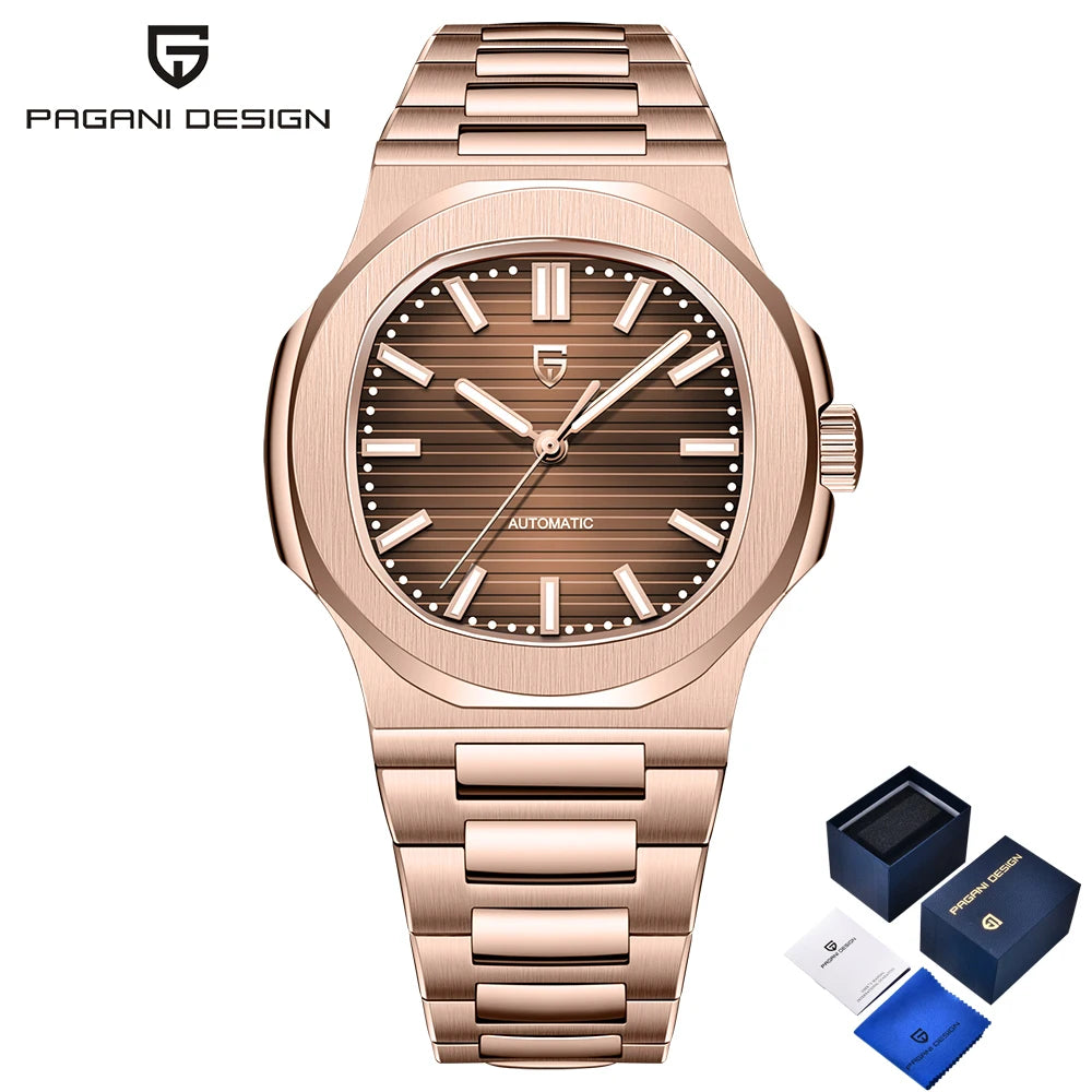 PAGANI DESIGN Automatic Watch For Men Mechanical Watches Men Top Luxury Sports Waterproof Sapphire Stainless Steel Reloj Hombre