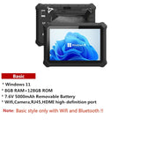 Industrial Tablet Windows 11 Wifi Bluetooth RJ45 HDMI 2D Scanner 5000mAh Large Battery Optional UHF Fingerprint Rugged Tablet