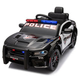 Licensed Dodge Charger,12v Kids ride on police car W/Parents Remote Control,anti-collision bar,Front& top alarm light design