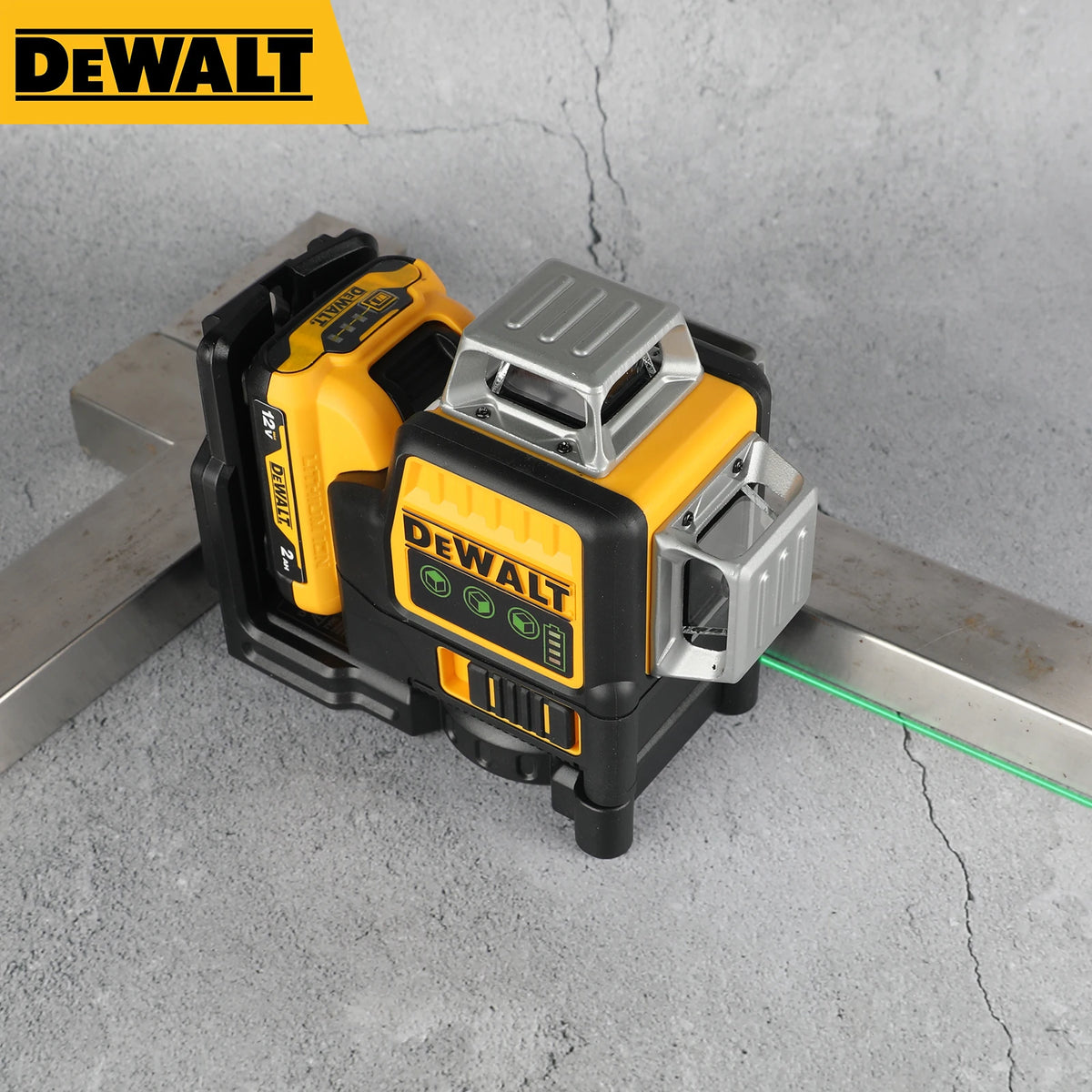 DEWALT DW089LG infrared green light 360 degree 360 degree 12V surround wire level  on three sides