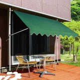 Terrace Sunshade Foldable and Retractable Sunshade Rain and Sun Protection Side Sunshade Eaves Outer Door Canopy Awning