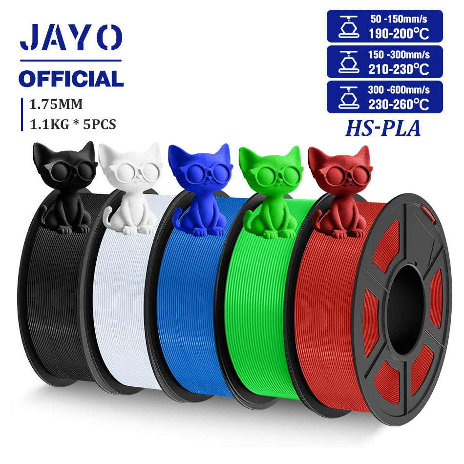JAYO High Speed PLA Filament 5.5KG PLA 3D Filament For FDM 3D Printer Neatly Wound PLA 3D Printing Materials 100% No Bubble