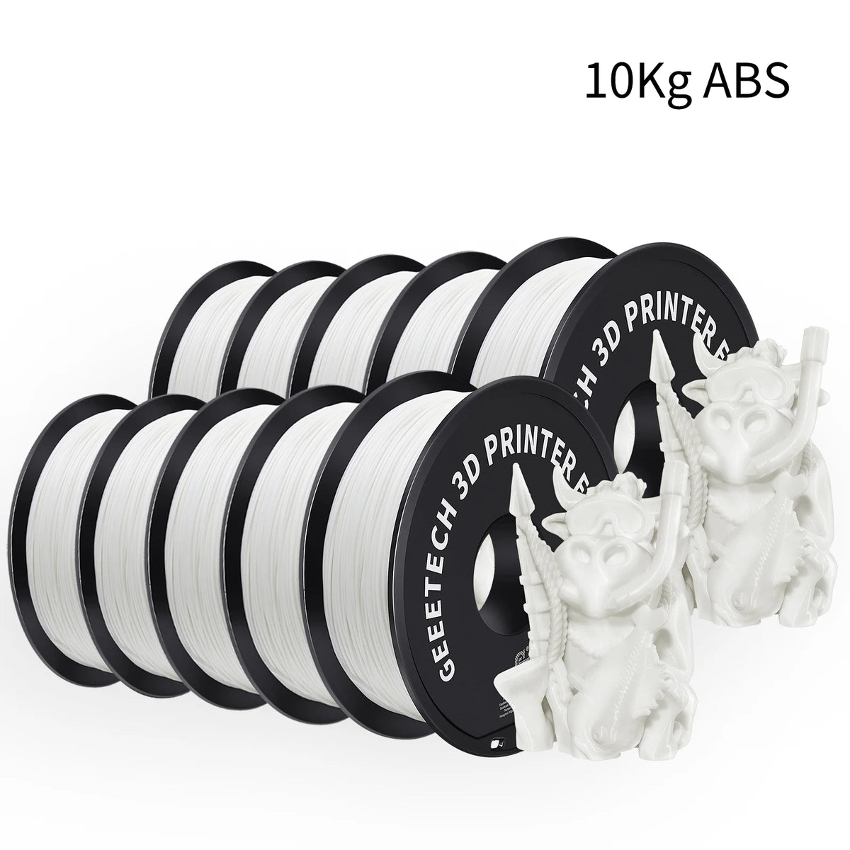 GEEETECH 10Kg 3D ABS+ Filament 1.75mm Spool Wire For 3D Printer Material,Safety, Vacuum packaging