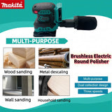 Makita Cordless Sander Lithium Sandpaper Machine Handheld Sanding Flat Polishing Machine For Makita 18V Battery