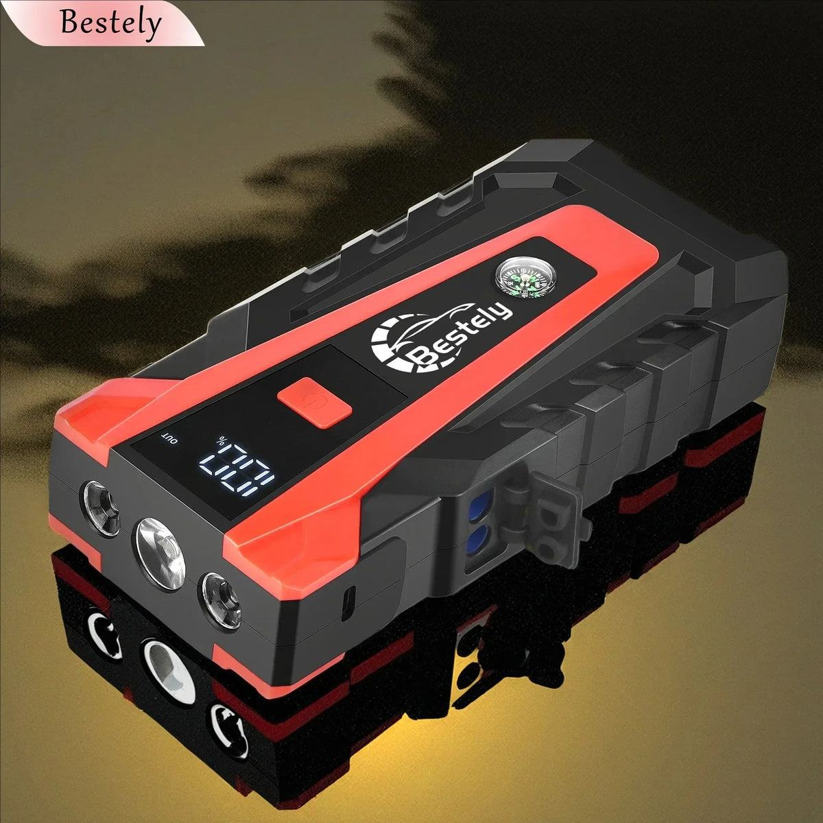Bestely 12V 99800mAh 3000A Car Jump Starter Car Battery Starters Portable Power Bank 12V Starting Device Petrol Diesel Car