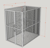 Customized Indoor/Outdoor Stainless Steel Dog Kennel Boarding Kennels Pet Cages For Home Farm Livestock Use