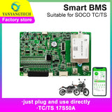 for Super Soco TS TC Lifepo4 Lithium Battery Management System Bms Original Replacement Smart BMS 17S 50A Ebike Motorcycle