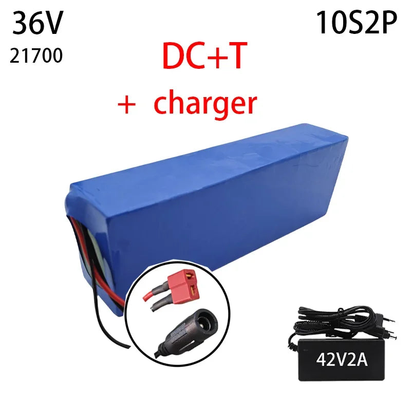 10S2P 36V 30Ah Suitable for Motorcycle Electric Bicycle 21700 5C Rechargeable Lithium Battery Pack, Suitable for Scooter BMS