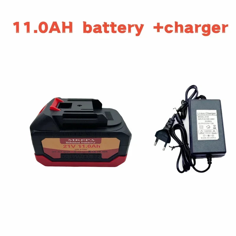 21V 11.0Ah/19.0Ah22.0Ah New Large Capacity Electric Tool Battery Replacement, Suitable for Makita Electric Screwdriver Drill