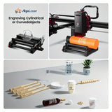 Algolaser DIY KIT MK2 10W Table CNC Laser Cutter Engraver 3.5” Touch Scree Phone&WiF Metal Wood Lase Cutting Engraving Machine
