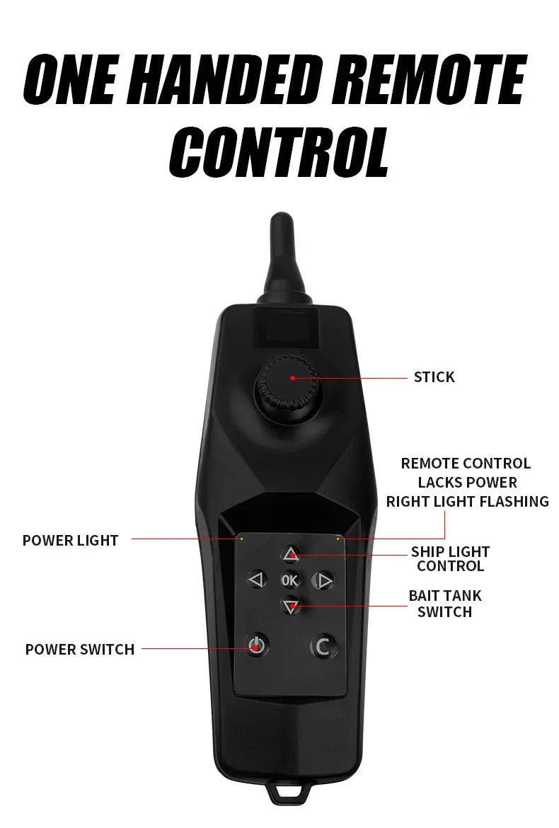 GPS Fishing Bait Boat,RC Fish Finder Carp Fishing Bait Boat,Fishing Accessories Remote Control Fishing Bait Boat