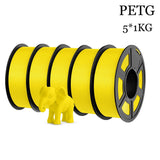 TECBEARS PETG 3D Printer Filament 5KG 1.75mm petg Multi color combination set FDM 3D Printer Materials DIY Gift From US UK DE