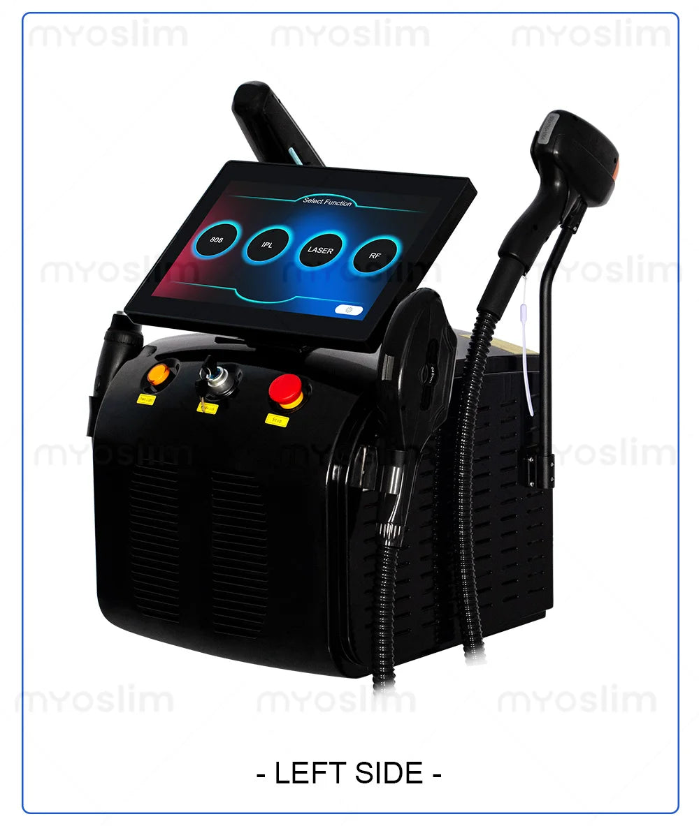 4 IN 1 Soprano Titanium Ice Platinum RF Diode 755 808 940 1064nm 4 Wave PICO Laser ND:YAG Painless Hair Removal Machine