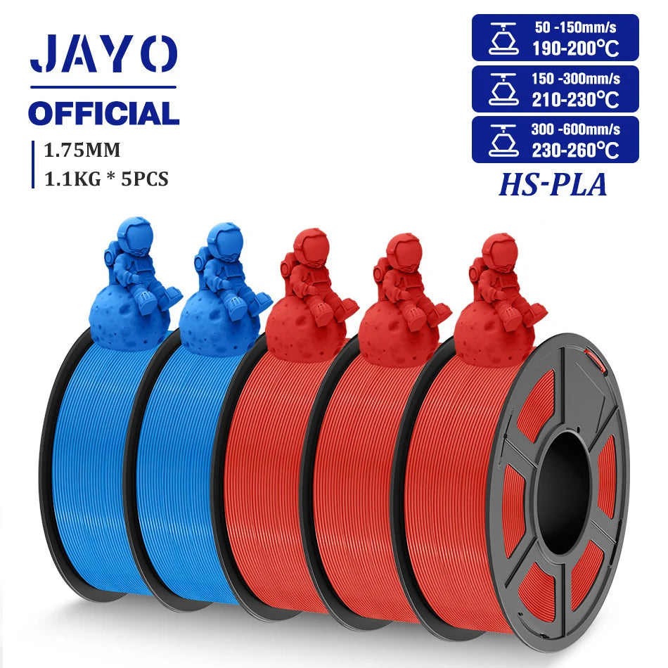 JAYO High Speed PLA Filament 5.5KG PLA 3D Filament For FDM 3D Printer Neatly Wound PLA 3D Printing Materials 100% No Bubble