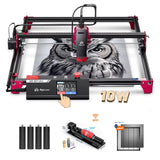 Algolaser DIY KIT MK2 10W Table CNC Laser Cutter Engraver 3.5” Touch Scree Phone&WiF Metal Wood Lase Cutting Engraving Machine