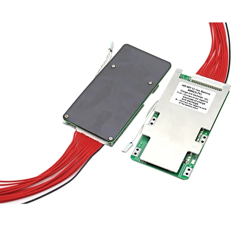 16S 60V 40A Lithium Polymer Battery Protection Board 3.7V Same Port PCM PCB DIY 60V Scooter Li-ion Battery Pack BMS with Balance