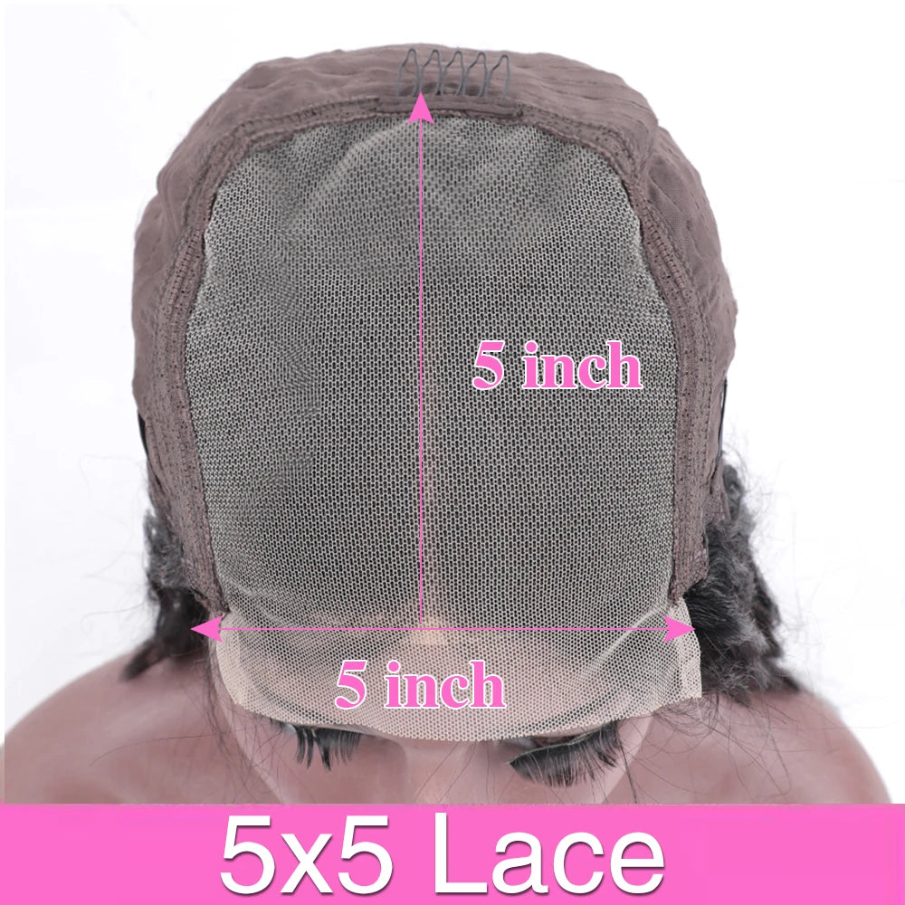40 46 Inch Deep Wave 13x6 13x4 Lace Front Human Hair Wig 200% Remy Curl 360 Full Lace Frontal Wig Human Hair For Black Women
