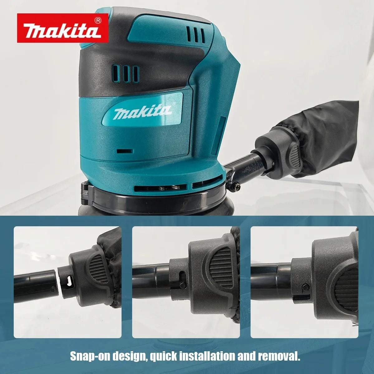 Makita DBO180Z 18V Brushless Cordless Orbital Sander  3 Speed 7000-11000 OPM with Pad Brake for Furniture Use