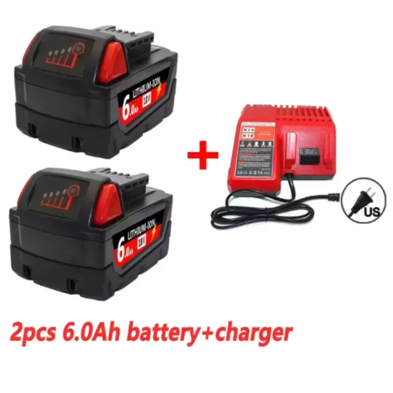 9.0Ah/12.0Ah/6.0A M18 18V Replacement For Milwaukee M18B5 XC Li-ion battery Charger, BR, 48-11-1815 2604-20 48-11-1850 charger