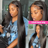 Straight Human Hair Wigs 13X6 Hd Lace Frontal Wig 30 40 Inch 13X4