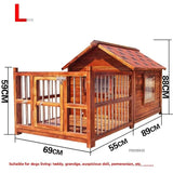 Four-season Universal Modern Dog House for Gardens Household Wooden Waterproof Kennel Large-capacity Dog Cage for Pet Shops