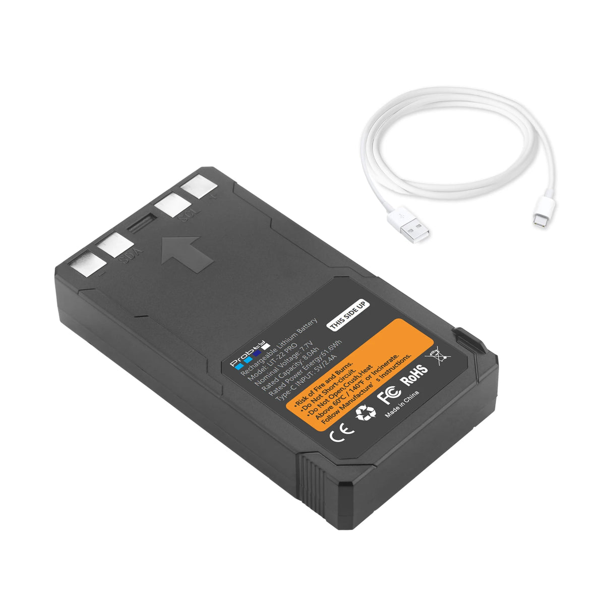 8.0Ah LIT-22, LIT-22 Pro Battery With USB-C Fast Charging for SPYPOINT Flex-M, Flex G-36, Flex-Plus, Flex-S