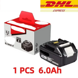 2025 for Makita BL1860 BL1850B BL1850 BL1840 BL1830 Screwdriver Battery & Charger 18v Replacement Power Tool Batteries.