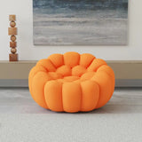 Orange Bubble Modular Sofa Single Seat - Cozy, Contemporary Design for Living Room or Lounge Area