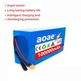 48V 100ah 13s8p lithium-ion battery pack 48V 100000mAh 2000W electric battery, built-in 50A BMS+chargerr