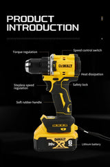 DEWALT 20V MAX Brushless Compact Hand Drill Impact Drill Rechargeable Lithium Battery Electric Screwdriver DCD805