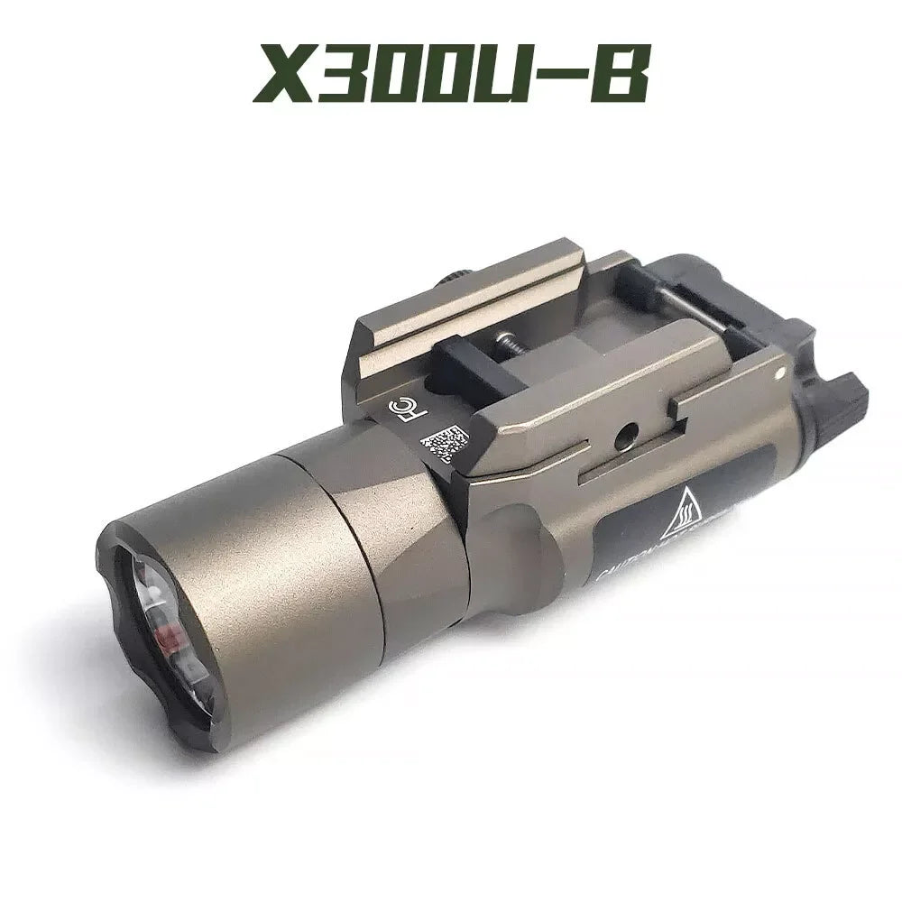 SOTAC Tactical X300UB X300U-B Flashlight X300U Scout Light White LED Hunting Weapon Light Fit 20mm Picatinny Rail