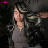 12A Blonde Highlight Wig Human Hair 13X4 13x6 Body Wave Lace Frontal Human Hair Wigs Pre Plucked Highlight 5x5 Lace Closure Wigs