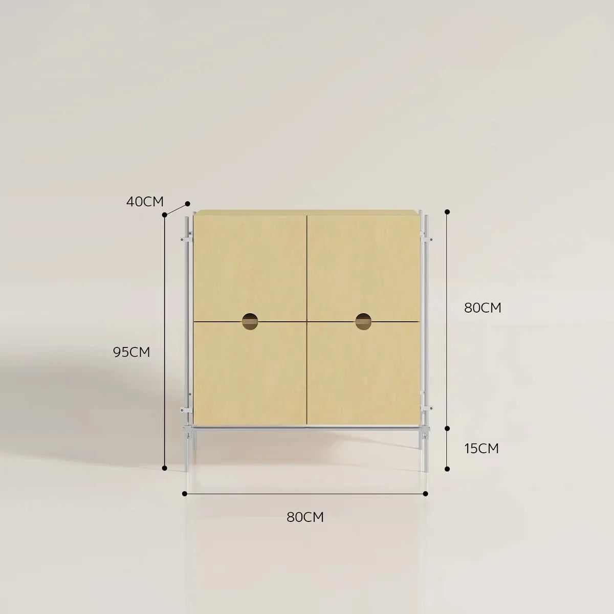 Birch marine board sideboard, industrial style dining room living room storage cabinet drawer living room multi-layer wall stora