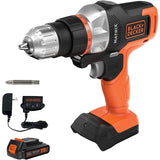 20V MAX Matrix Quick Connect System Cordless Lithium Power Drill and Driver with Battery Included Ideal for Home Repairs DIY P