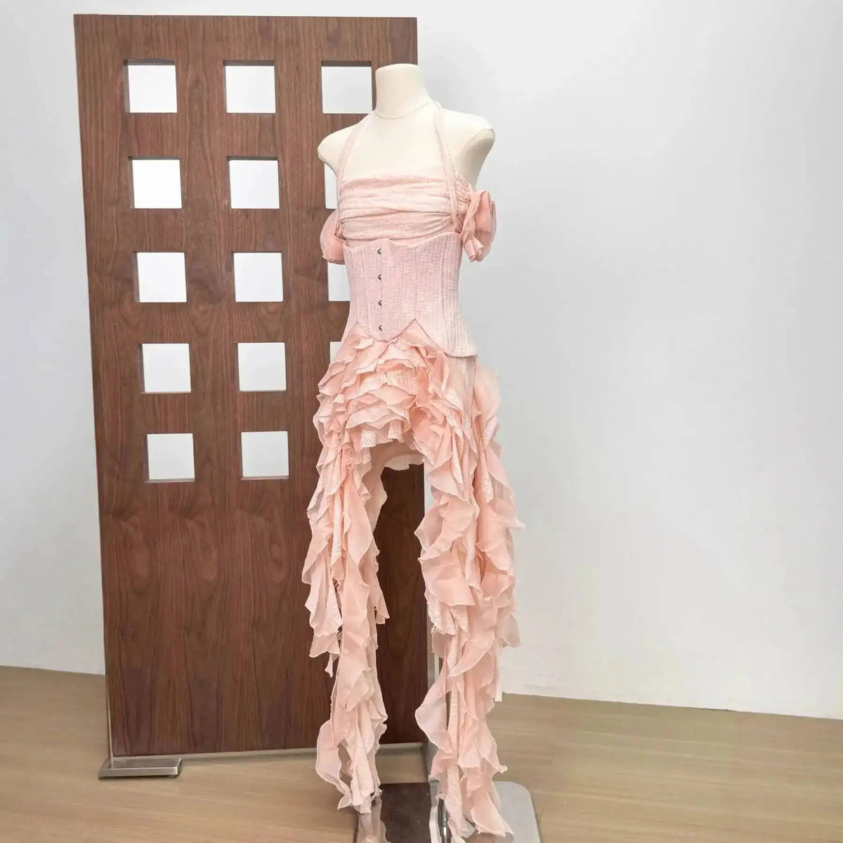 IEQJ Fashion Solid Color Dress Women's Fringe Strapless Dress Waistband Same Color Shorts 2025 Summer New Tide 3QW1034