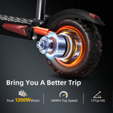 FREEBOY J11 MAX Adult Electric Scooter 1200W Motor 48V 18Ah Battery Folding E-Scooter 11 Inch Fat Tire E-Mountain Scooter