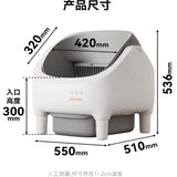 Intelligent automatic cat litter box-large capacity, open-style cat toilet, automatic cleaning and removal machine,cat supplies