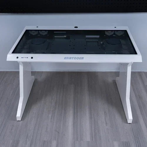 Computer Case Integrated High-End Cool Special-Shaped Game Tables Built-in Fully Transparent Large Case Computer Desk