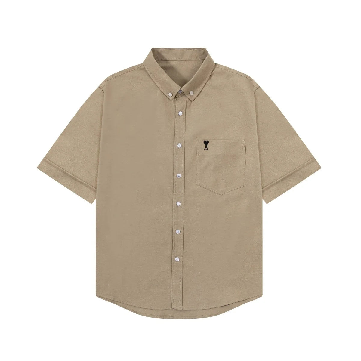 Luxury Men Summer New Short-Sleeved Polo Shirt Lapel Button Solid Color Letter Print Comfortable Ventilate Fashion Men'sClothing