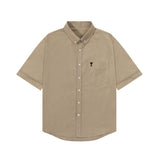 Luxury Men Summer New Short-Sleeved Polo Shirt Lapel Button Solid Color Letter Print Comfortable Ventilate Fashion Men'sClothing