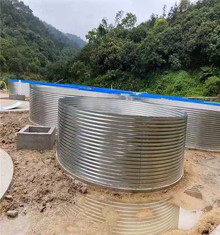 Galvanized Canvas Pond Large Agricultural Storage Pond High Density Aquaculture Pvc Tarpaulin Fish tank Farming