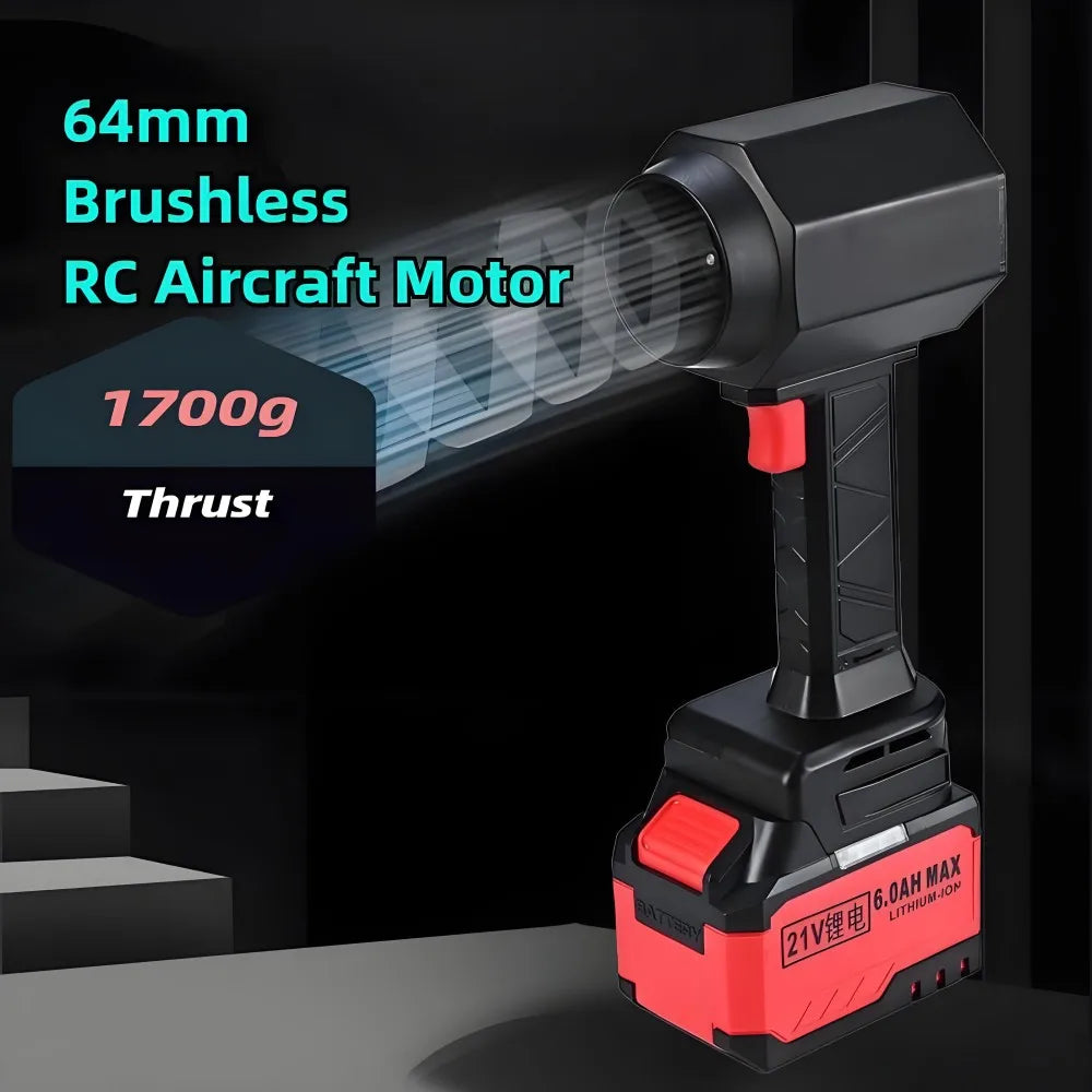Compatible with Makit 18V Tools X64 Turbo Blower King Kong Jet Fan Super Power TF64 Car Dryer Violent Fan 64mm Brushless Jet Dry