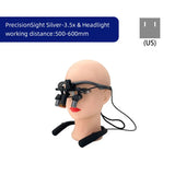 JINGT 3.5X/4.5/5.5X/6.5X Dental Loupes Headlight SET Wearing Glasses Magnifying The Mirror Oral Glass Surgery Hd Led Equipment