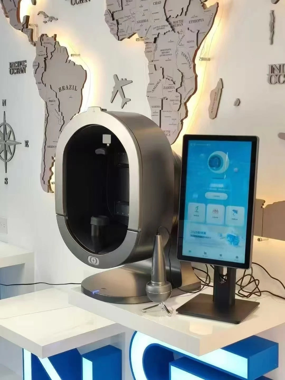 NEW 3D Skin Mirror Skin Intelligent Mirror Wood Lamp Facial Scanner UV Skin Analyzer Machine Magic Mirror Skin Analyzer