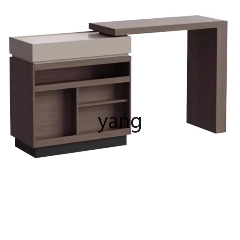 LH telescopic bar integrated cabinet Italian minimalist small apartment sofa side cabinet
