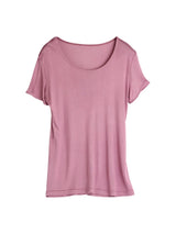 SuyaDream Woman Silk T Shirt Knitted Real Silk Short Sleeved O Neck Solid Basic Tee Simple Summer Top Black White
