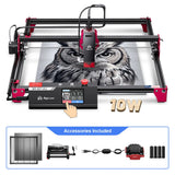 Algolaser DIY KIT MK2 10W Table CNC Laser Cutter Engraver 3.5” Touch Scree Phone&WiF Metal Wood Lase Cutting Engraving Machine