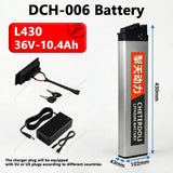 Foldable Electric Bike Battery 48V 36V 10.4Ah 15Ah 17Ah DCH-006 Fits Samebike Lankeleisi Replacement Battery Pack + Charger