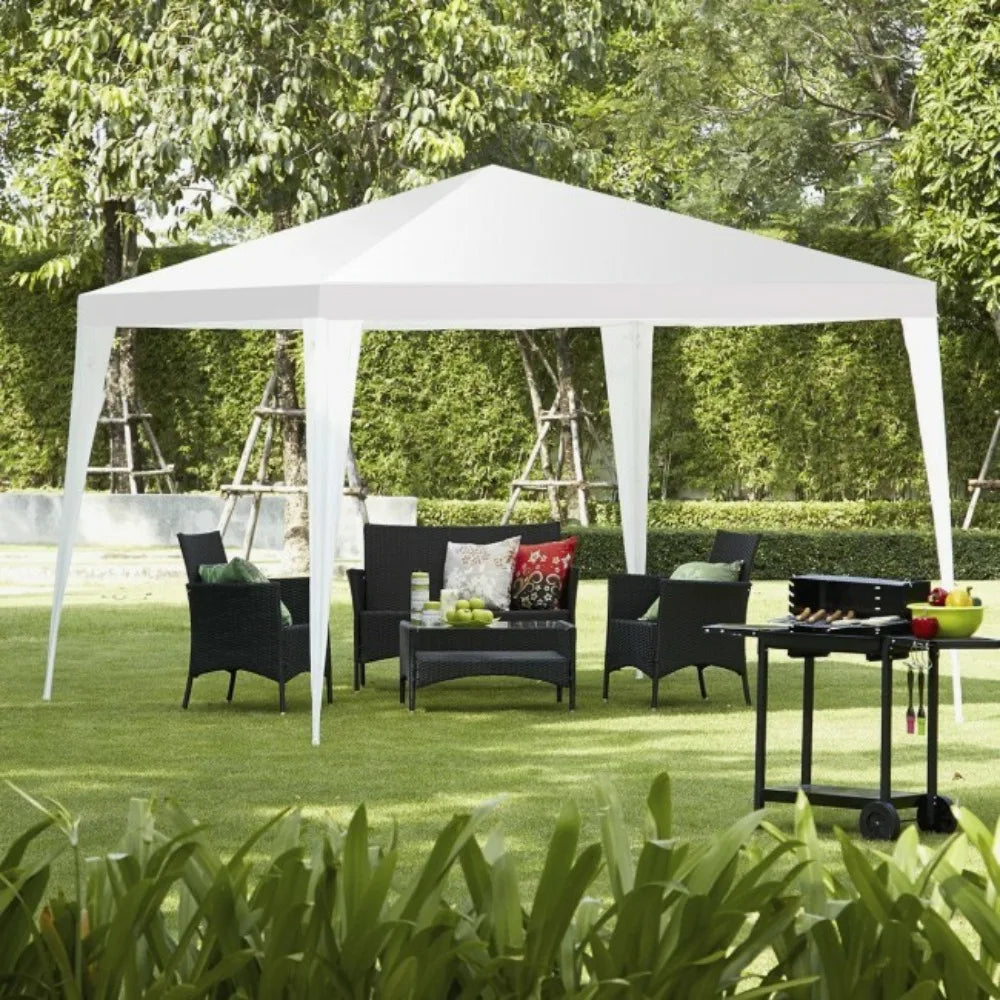 10x10 Feet Outdoor Mobile Gazebo Canopy Tent Events Wedding Party BBQ Patio Hut