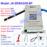 JIKONG JK BMS 40A-200A 8cell 24volt Tdt Lto Seplos 14s 15s 16s 20s 24s 150ah 200a Lifepo4 For Supercapacitor 12600 Kwh 84v Bms